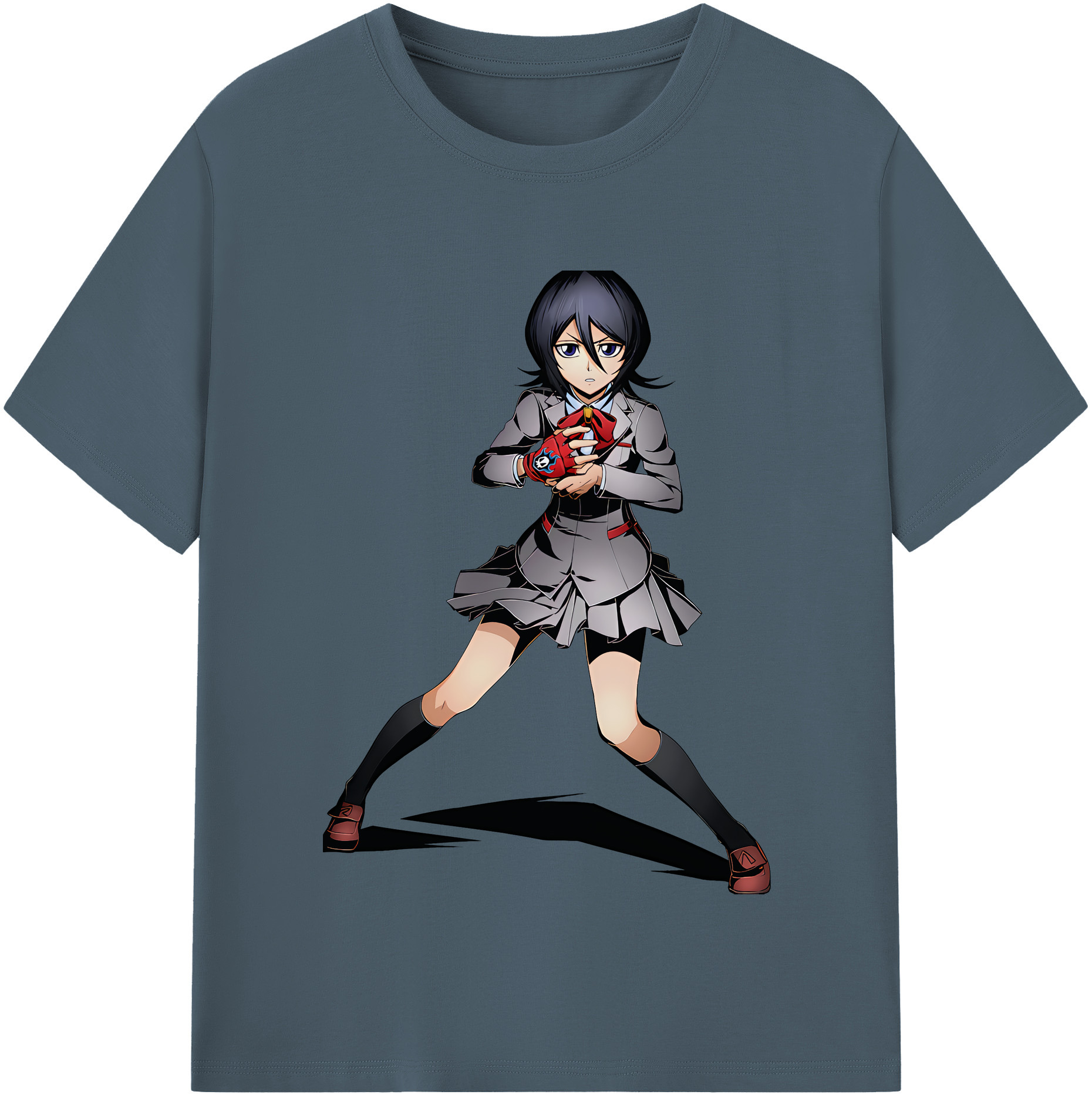 （画像用） ブリーチ 朽木ルキア BLEACH Kuchiki Rukia 綿100％半袖Tシャツ（フロントプリント）